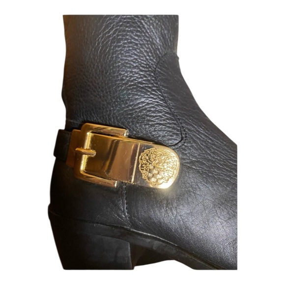 Vince Camuto Black Leather knee High Bedina equestrian Boots. Block Heel… - Picture 11 of 12
